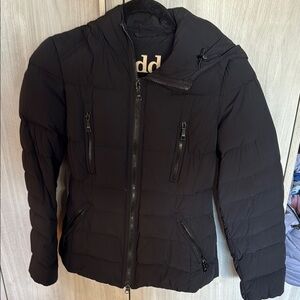 Add Down Black Quilted Jacket
